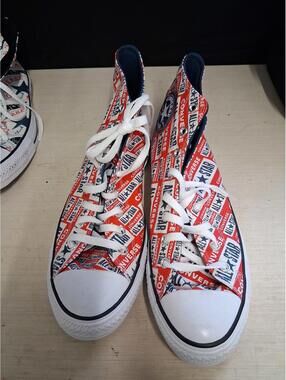 Converse All Star High Top Sneakers - Multi Color Graphic Print size 12 men's